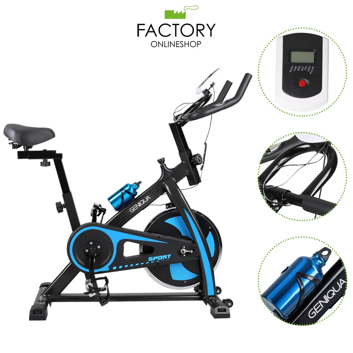 Black Indoor Exercise Bike K313