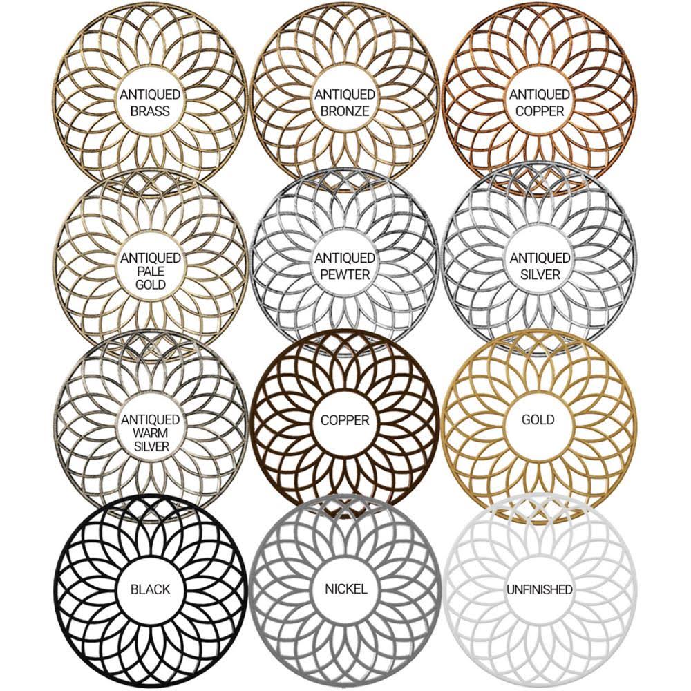 40x22OD x 13 5/8x22ID x 1x22P PVC Pierced Ceiling Medallion I2319