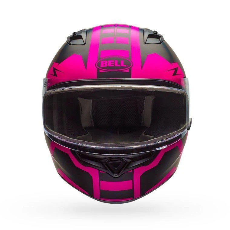Matte Pink Black Dual Shield Snow Helmet V7030