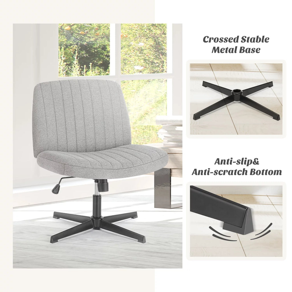 Armless Criss Cross Legged Office Chair L56117