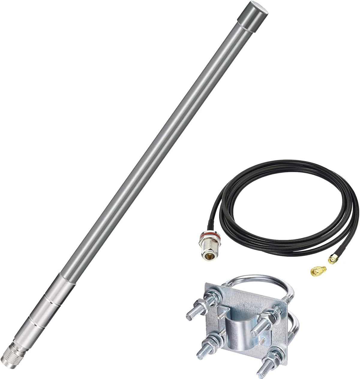 31.5inch 5.8 dBi Antenna 915MHz Lora Antennas Low Loss Cable 3.3ft Pack of 2 C10791