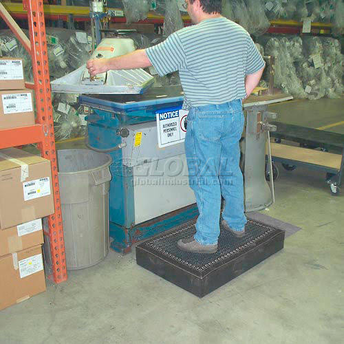 Anti-Fatigue Mat 7/8 Thick 3' x 3' Black B34315