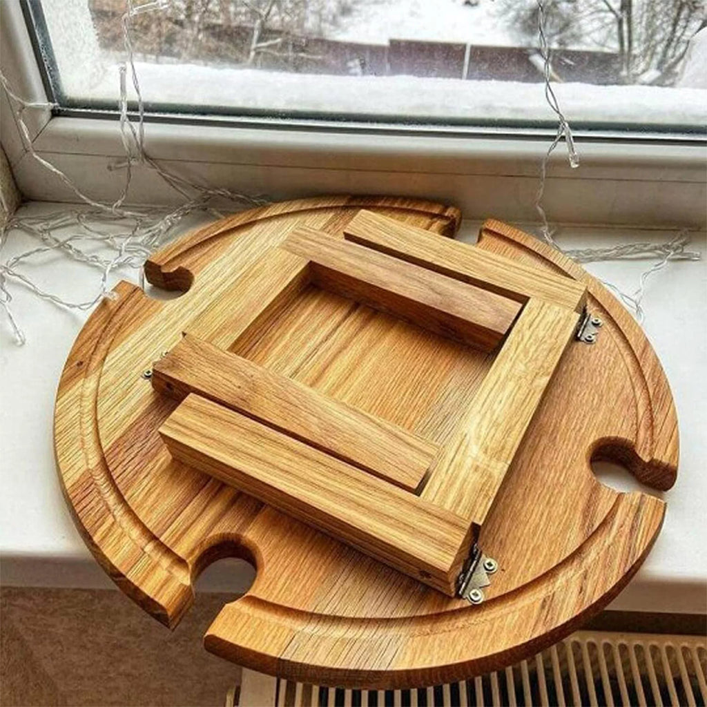 Wooden Collapsible Round Folding Table P419