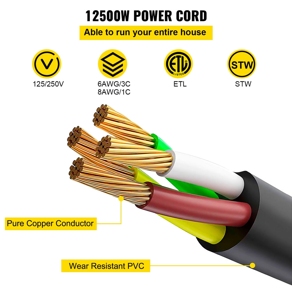 50 ft 50 Amp RV Extension Cord with Molded Connector B32660