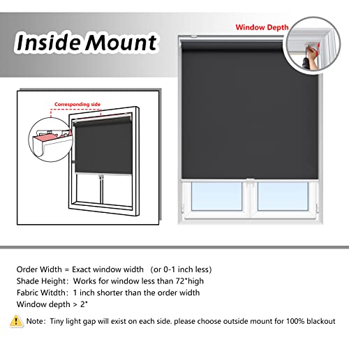 Cordless Blackout Roller Shades E859