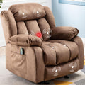 Brown Fabric Manual Rocker Recliner Single Sofa P783