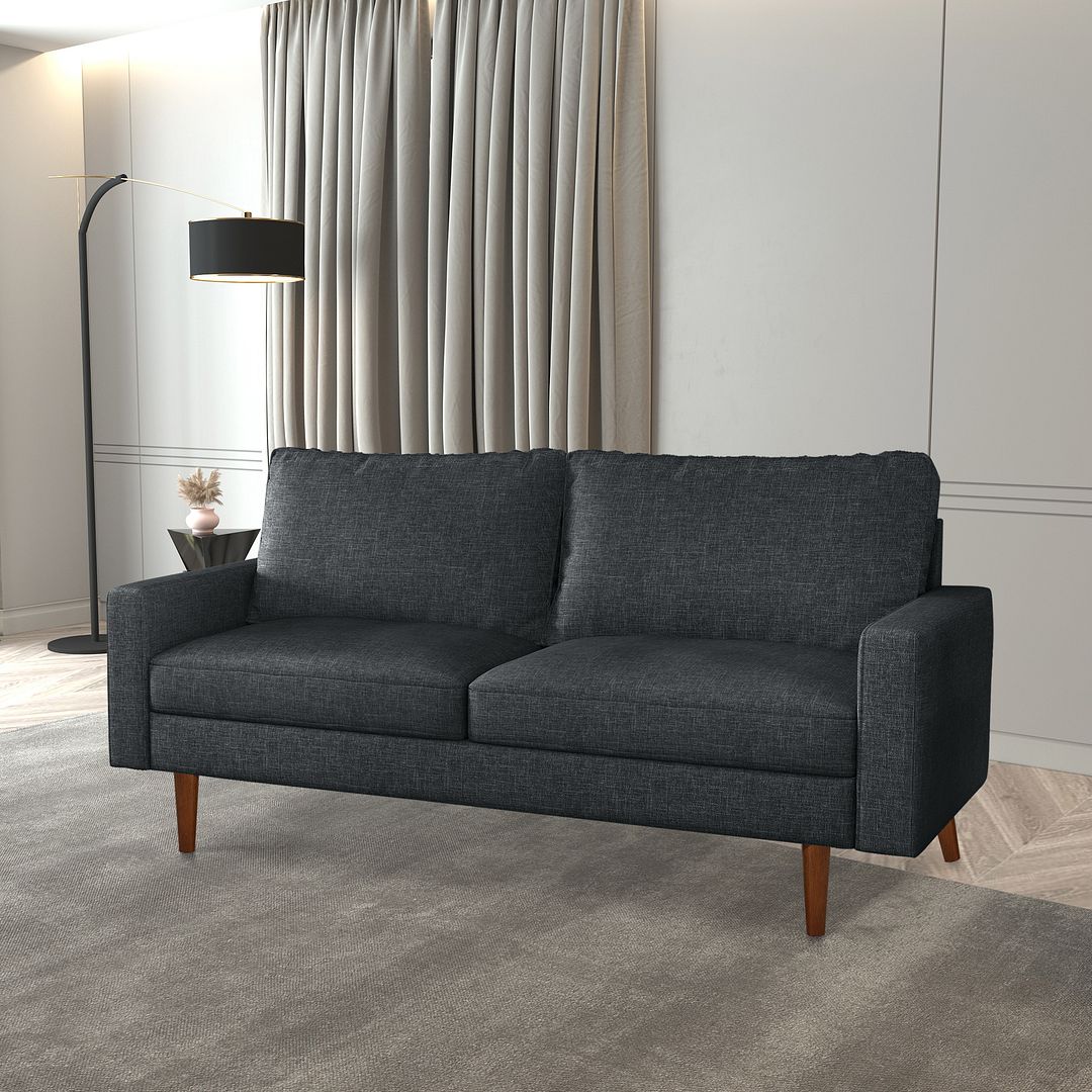 Dark Gray Linen Sleeper Sofa Couch S44913