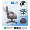 Grey High-Back Executive Swivel Chair M1394
