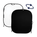 Collapsible Reversible Background 5 x 6' Black/White X9629