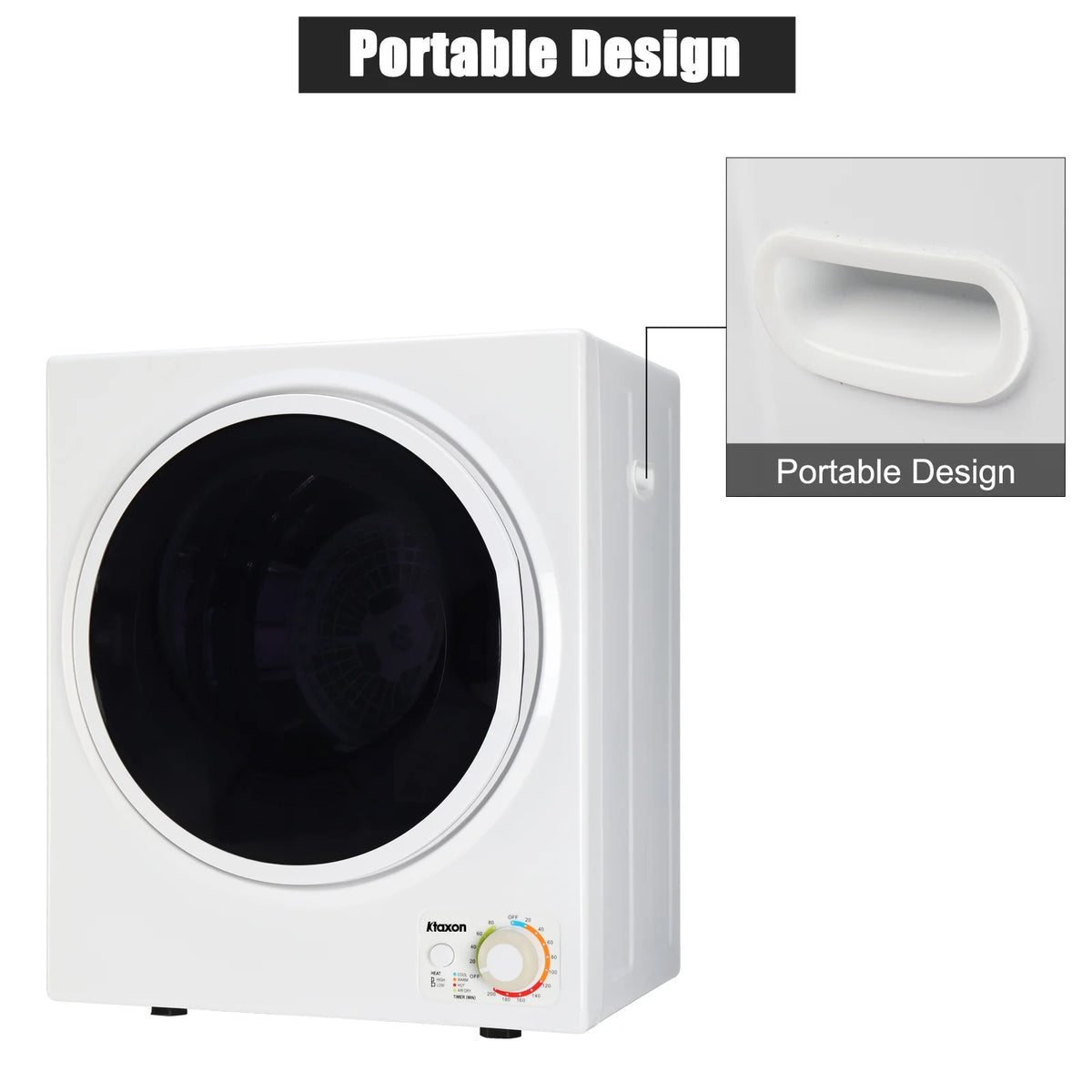 1.6 cu. ft. Compact Electric Dryer White C959125
