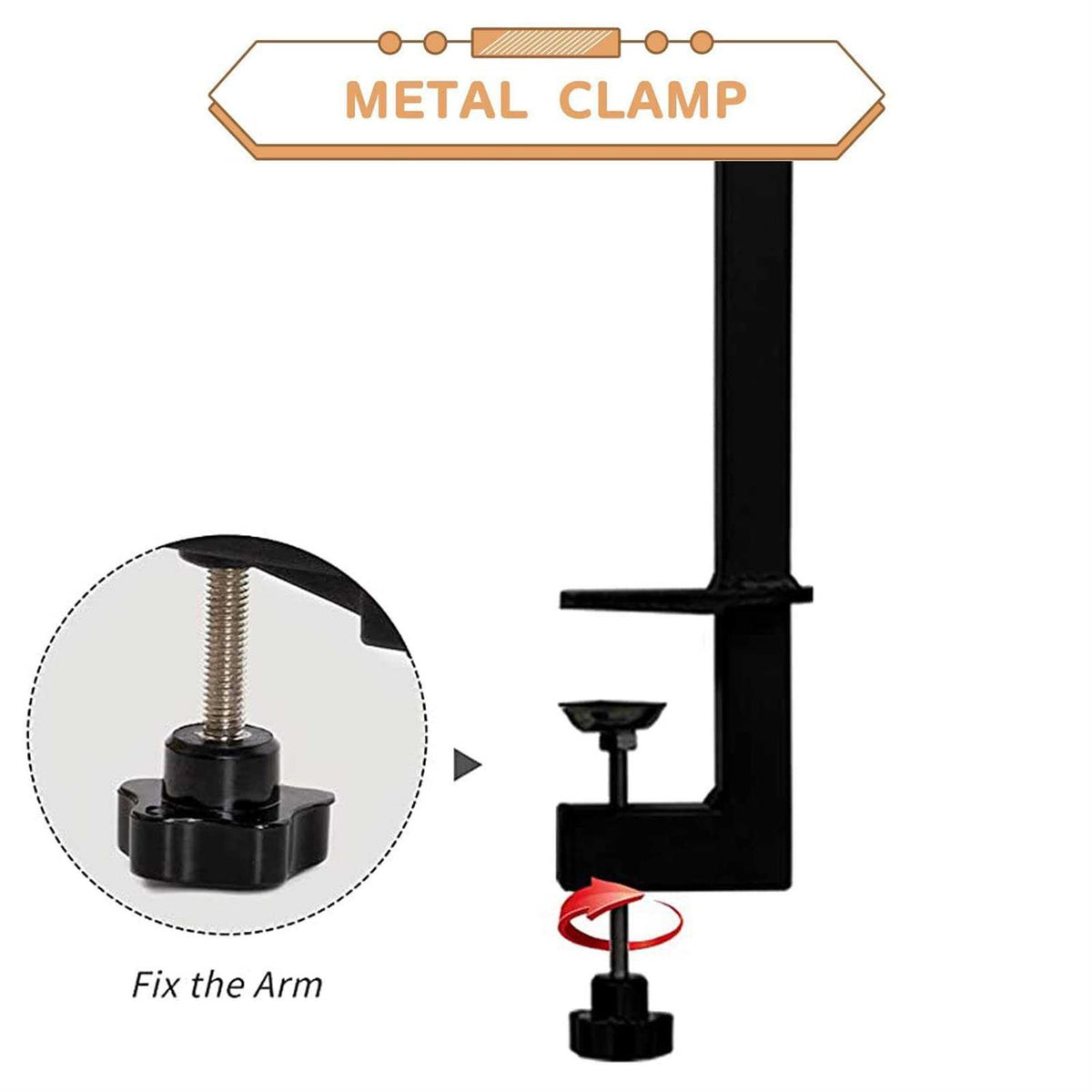 Dog Grooming Table Arm with Clamp and Post D974010