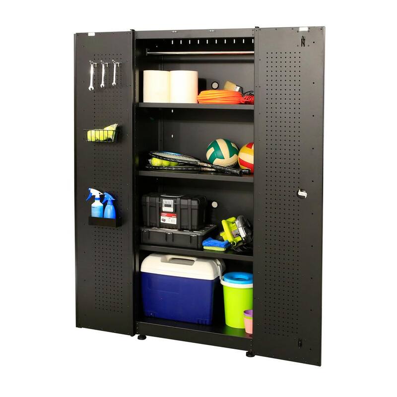 10-Piece Welded Steel Garage Storage System in Black A6725