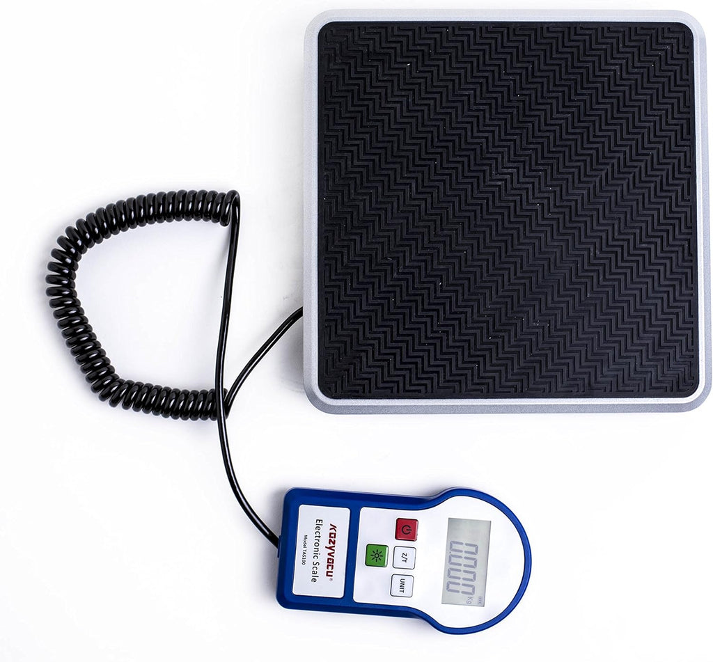 220lbs Digital Electronic Refrigerant Charging Weight Scales with Backlighting LCD Display, Carrying Case, Pack of 2 G3949