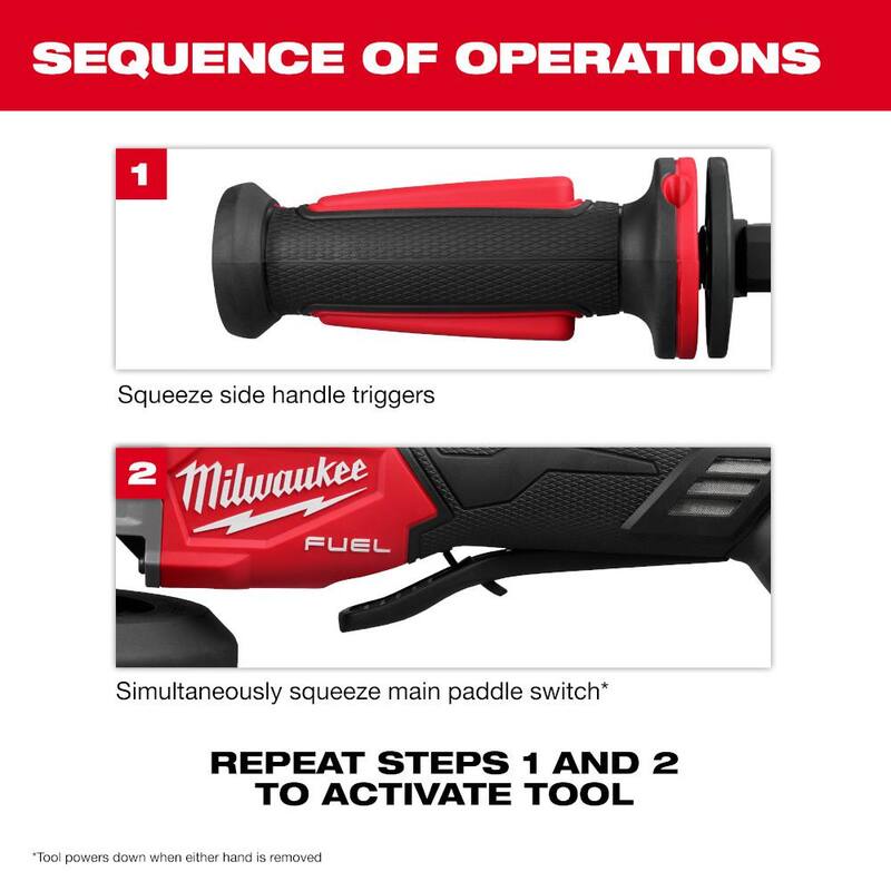 18V Lithium-Ion Brushless Cordless 4-1/2 in./5 in. Braking Grinder G37035