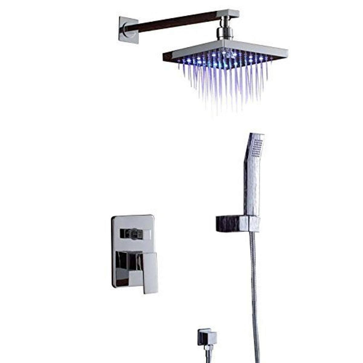 Volume Control LED Rainfall Shower Faucet B191540