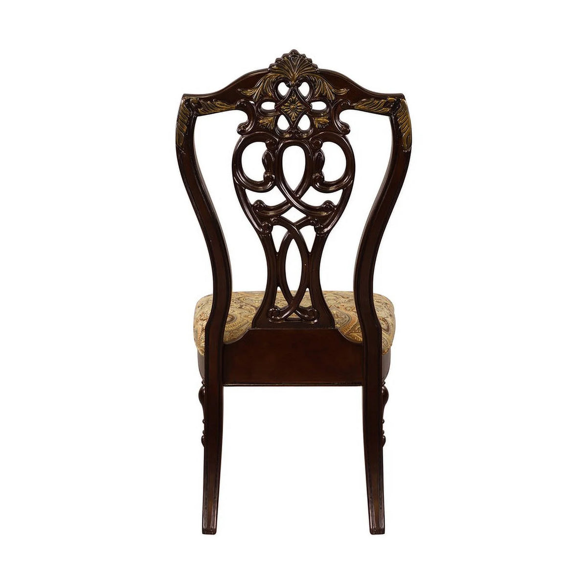 Fabric Upholstered Wooden Side Chair Set of 2 Z4757