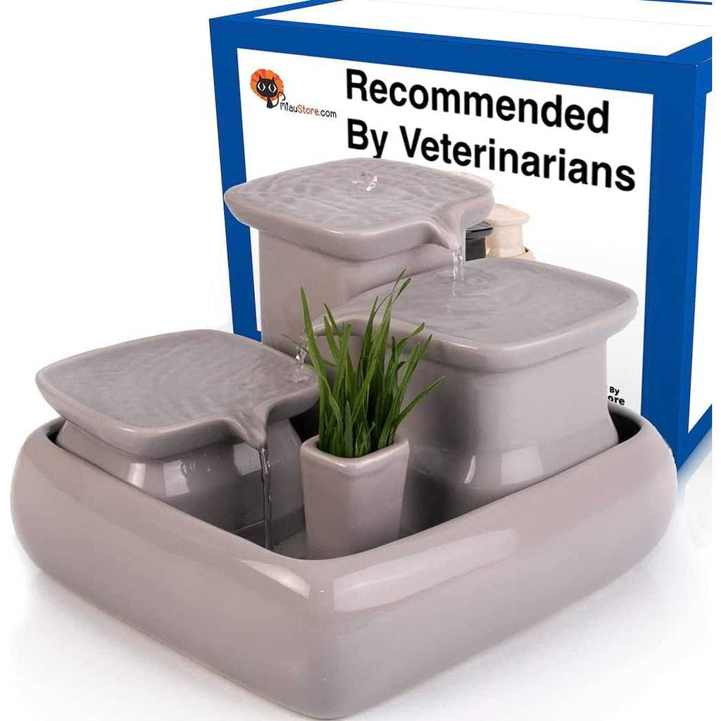 Ceramic Cat Water Fountain Y3897