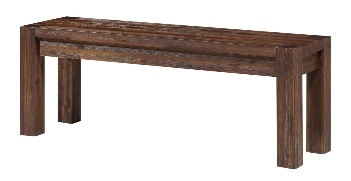 Rustic Brown Acacia Bench H6293