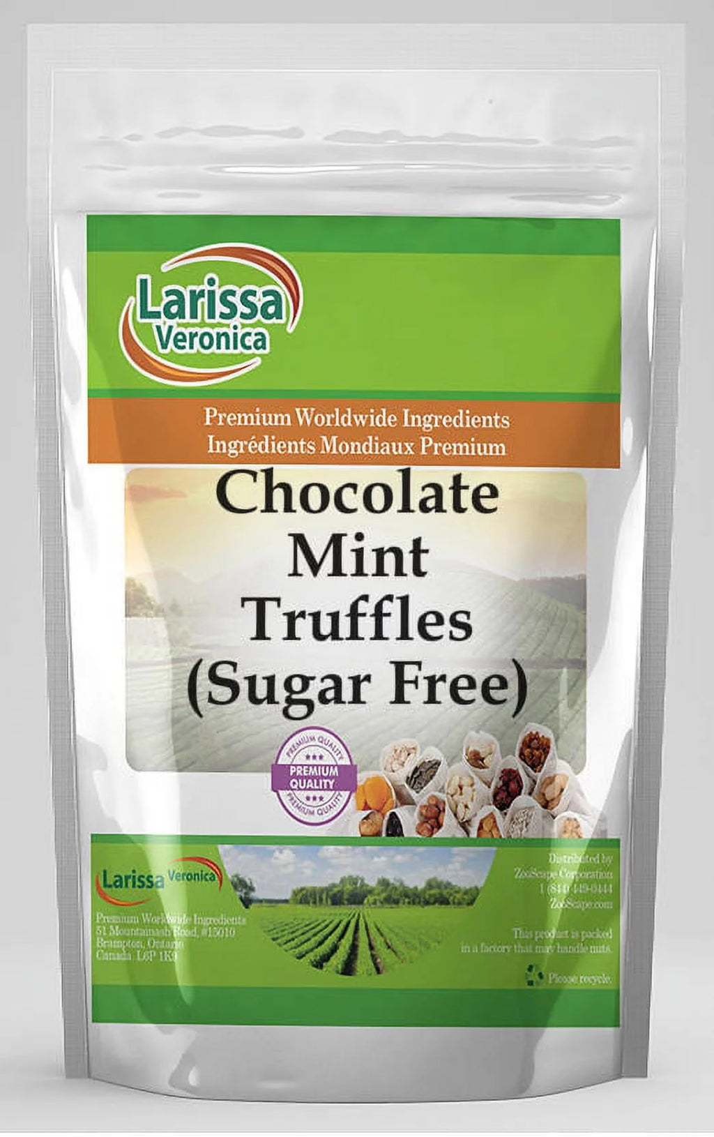 Sugar Free Chocolate Mint Truffles 8 oz A943