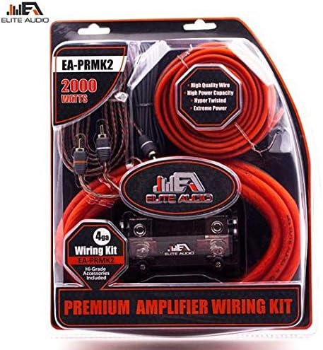 0 Gauge CCA Amplifier Wiring Kit with 20 feet 0 AWG and 2-Channel RCA Interconnects M420817