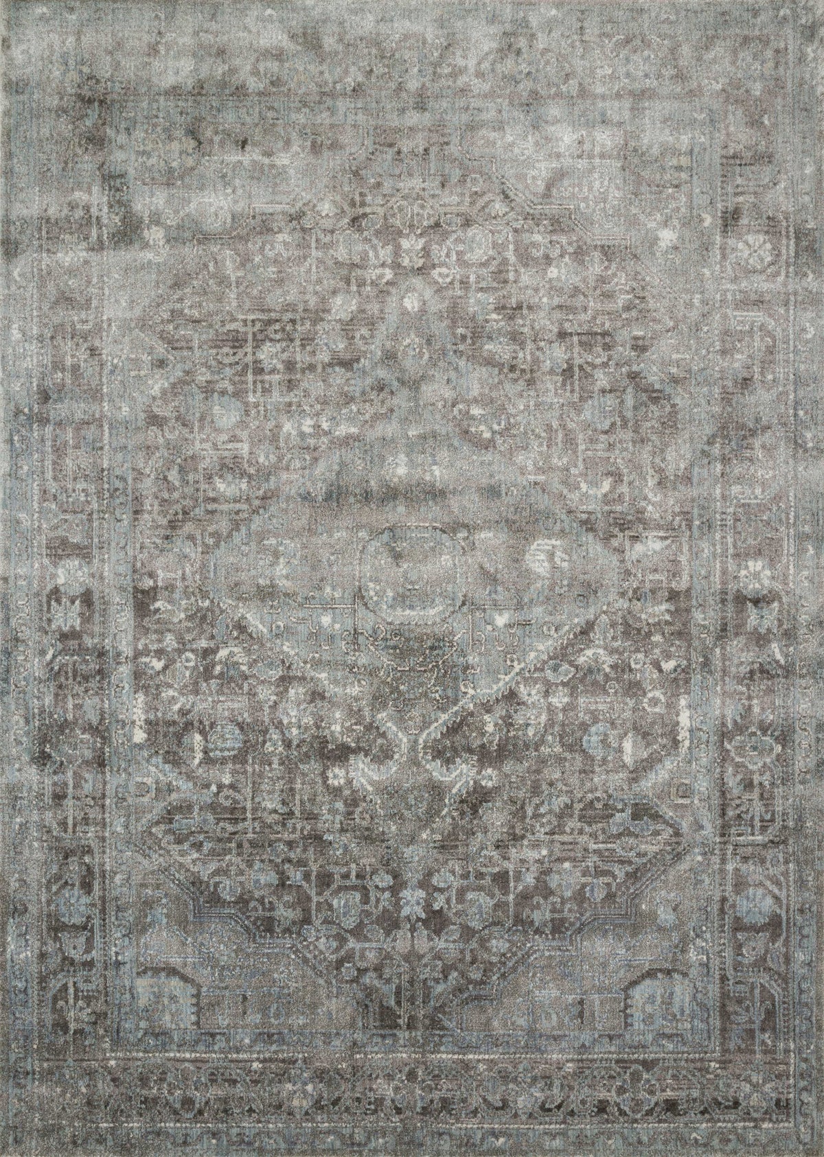 Stone Blue 9'6 x 13' Rug W1813