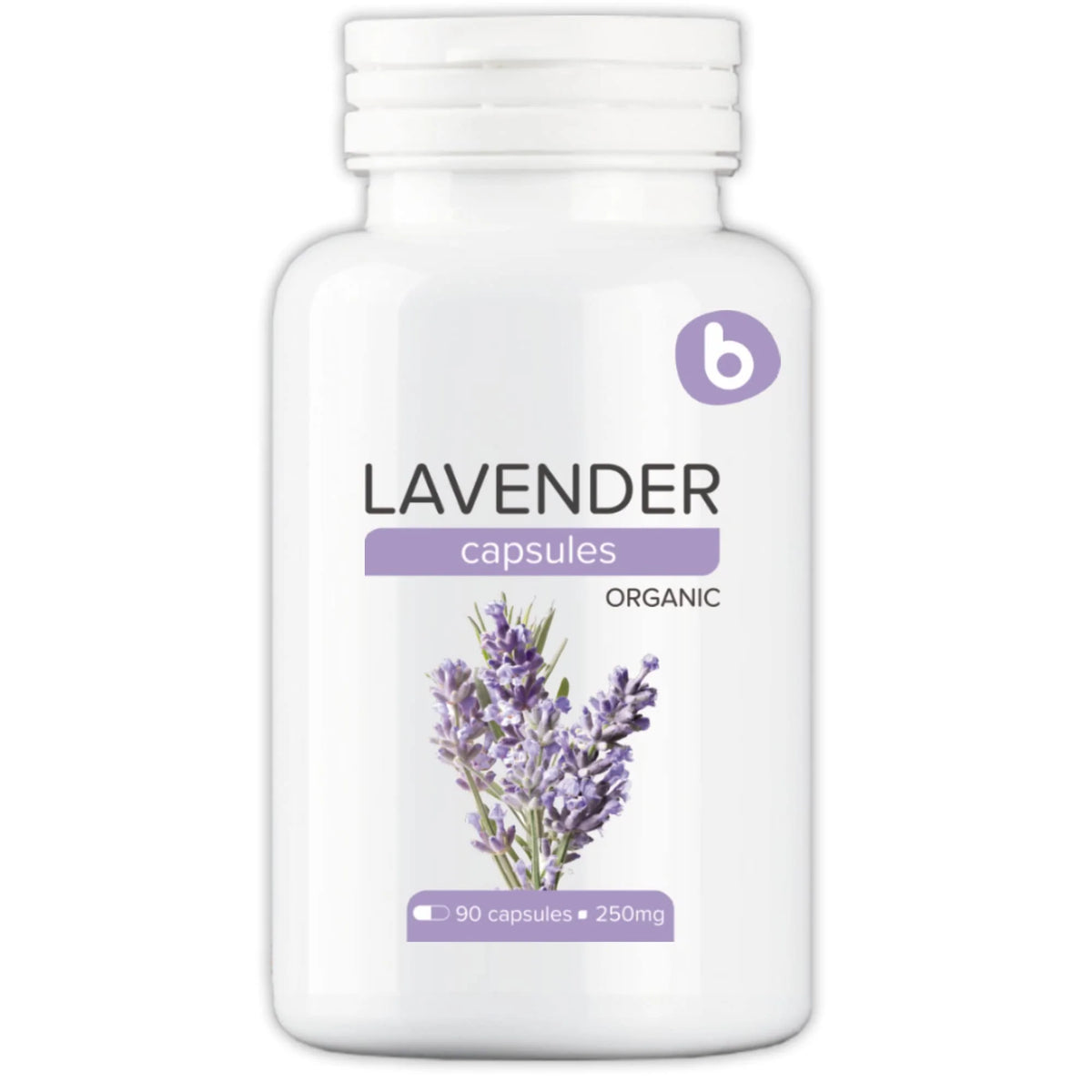 Organic Lavender Capsules 250 mg 90 Vegan caps T784914