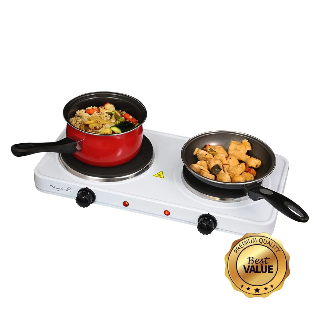 White Dual Burner Cooktop Z2862