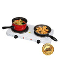 White Dual Burner Cooktop Z2862