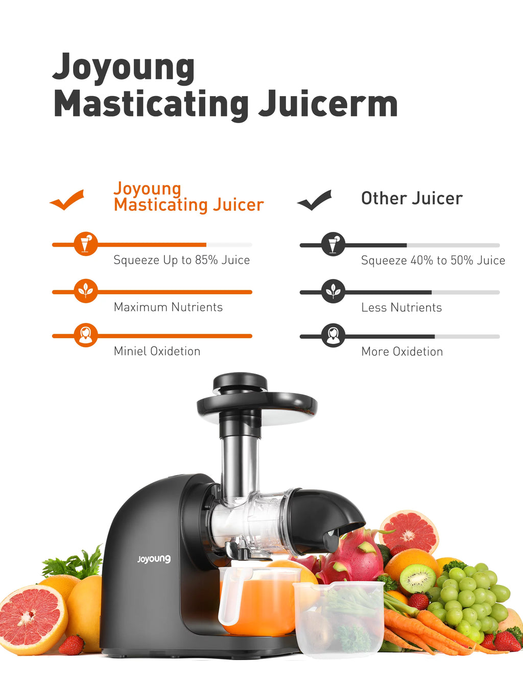 Slow Masticating Cold Press Juicer T854742