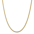 14kt Yellow Gold Diamond Cut Open Franco Chain 18 inch Z8989