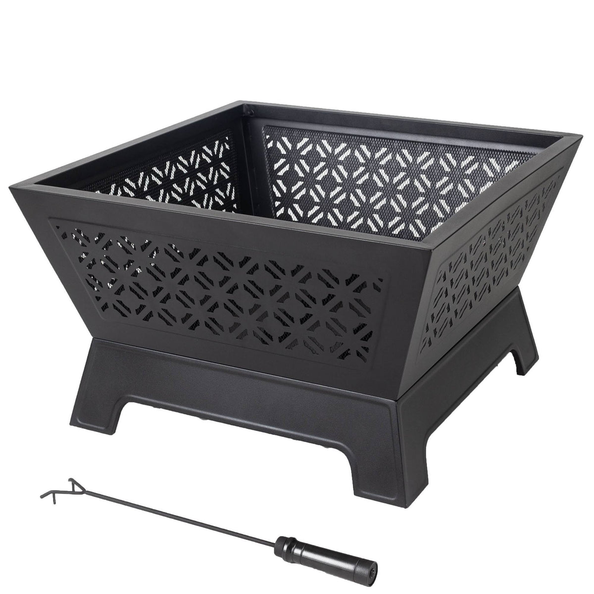 Square Wood Burning Fire Pit G319