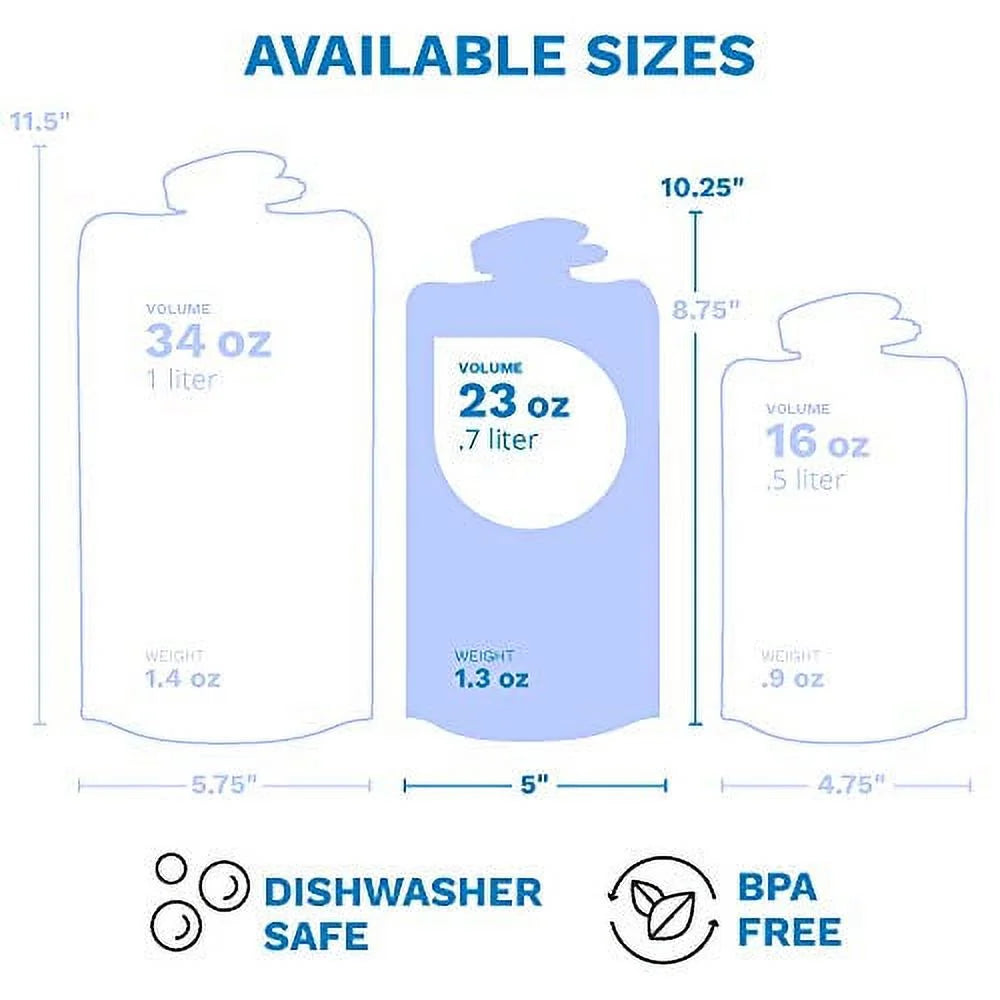 10L Foldable Flexible Water Bottle L78446