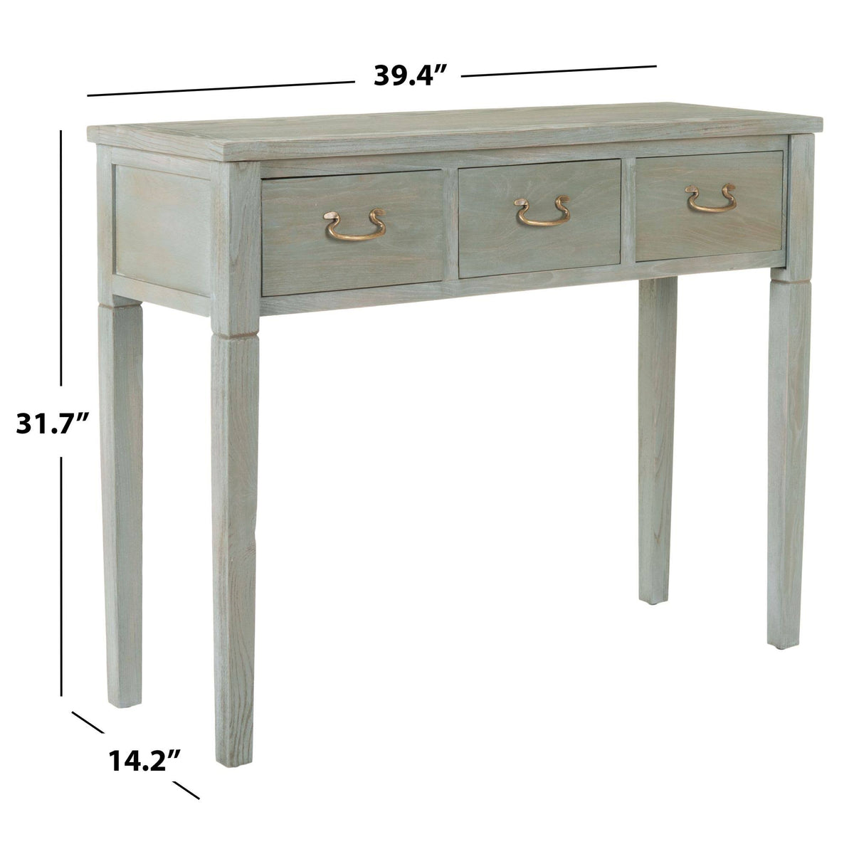 Oak Console with Storage Drawers A66221