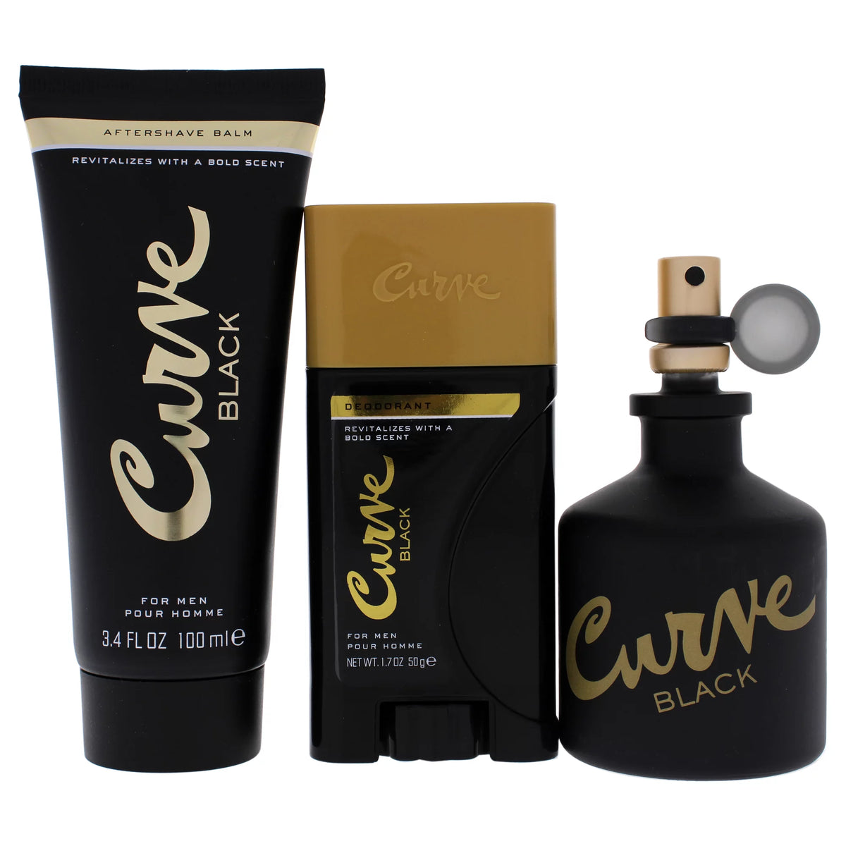 Black Cologne Gift Set, 3 Pieces D340186