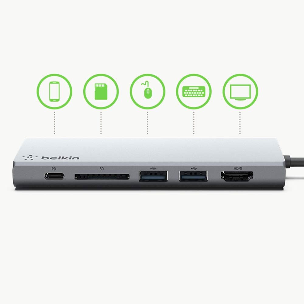 USB-C Hub with Tethered USB-C Cable M87438