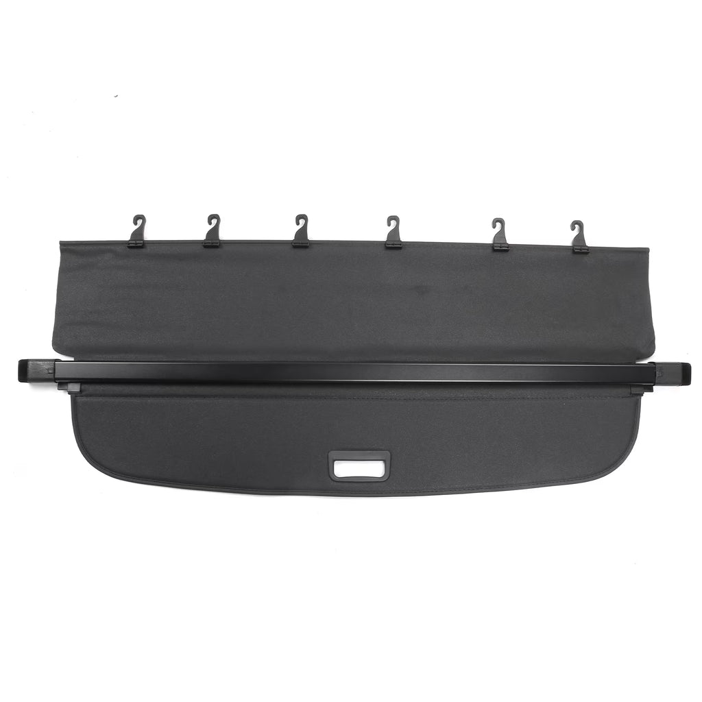 Black PVC & Aluminum Rod Retractable Cargo Cover B3184