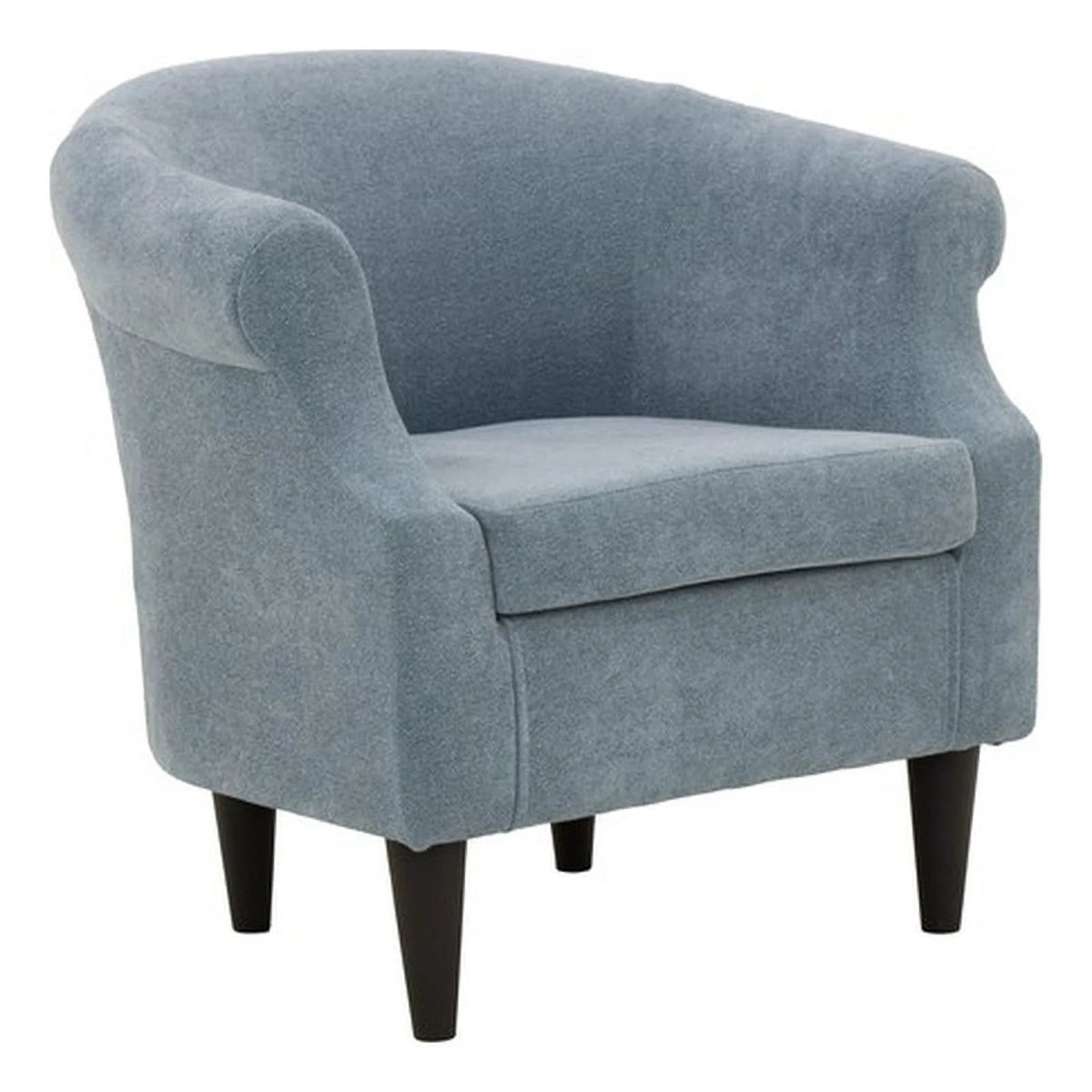 Light Blue Polyester Fabric Chair E6584