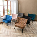 High Back Fabric Accent Chair Z86363