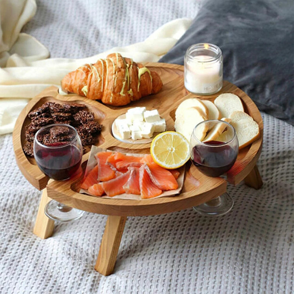 Wooden Collapsible Round Folding Table P419