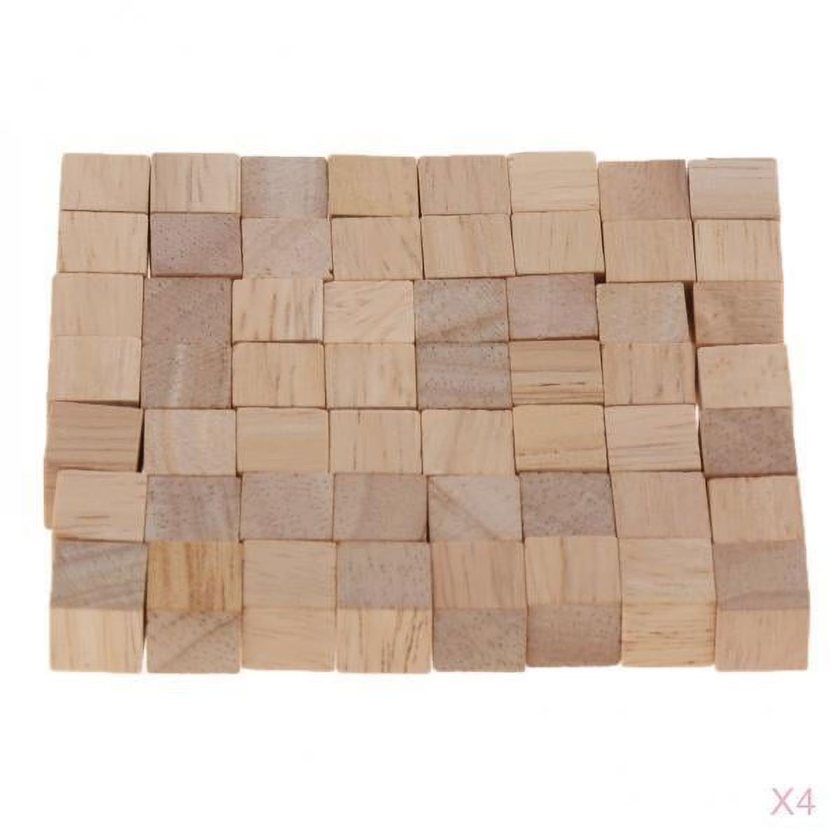 400pcs Natural Wooden Building Blocks Cubes Set X6767