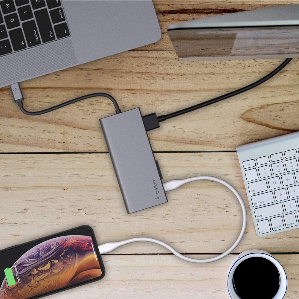 USB-C Hub with Tethered USB-C Cable M87438