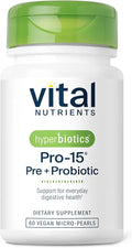 Prebiotics + Probiotics 15 Strains 60 Vegan Time Release Pearls E304
