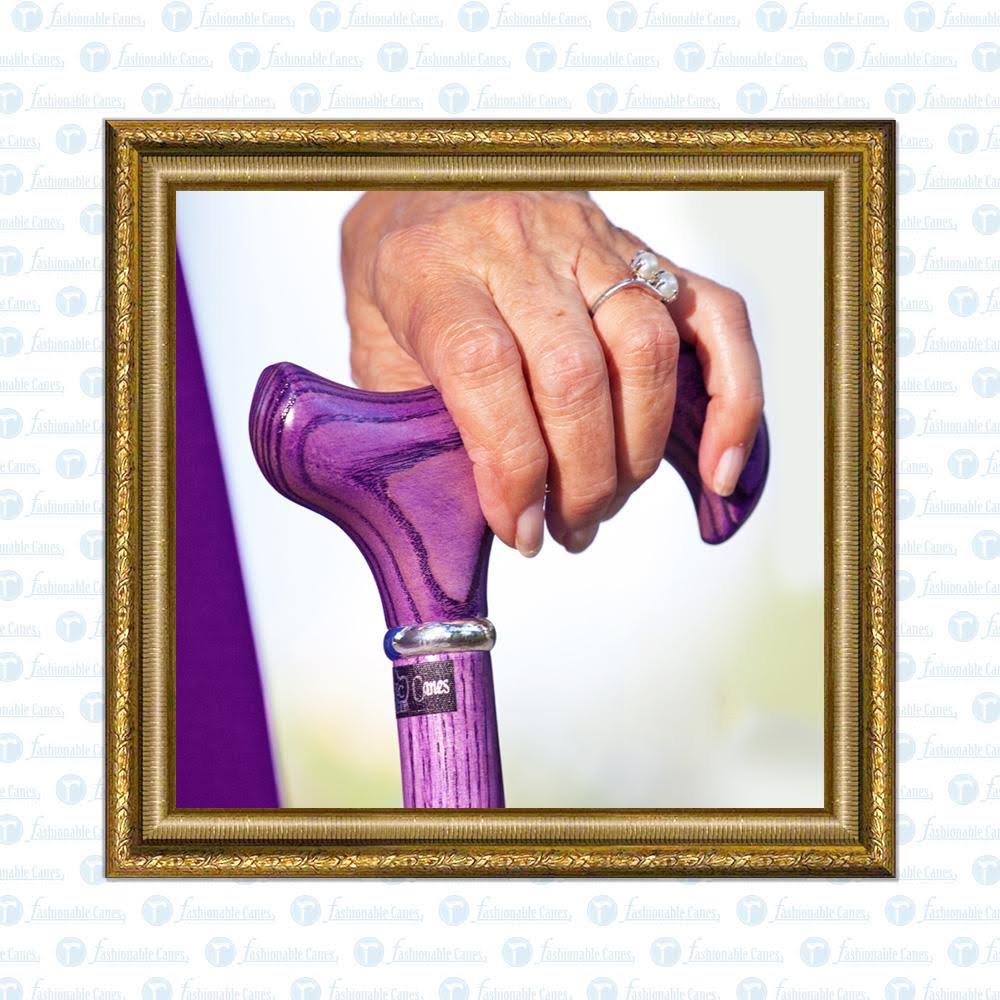 Vivid Purple Derby Walking Cane with Ash Wood Shaft E335