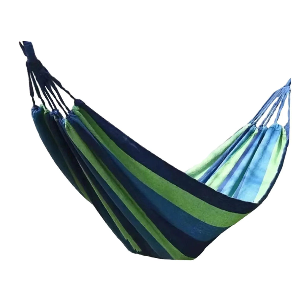 Blue Canvas Camping Hammock 190x80cm E777