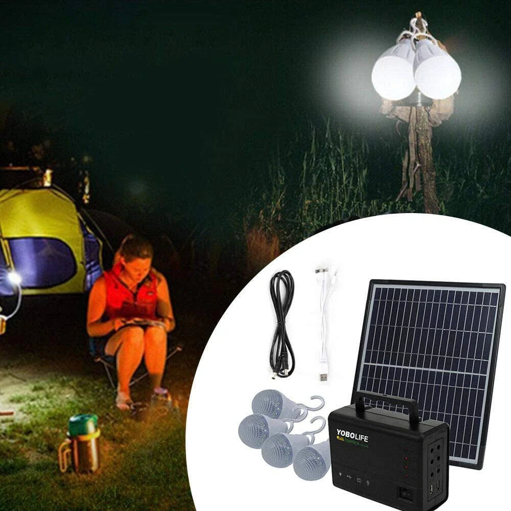 12V 4A Portable Power Station with 4 LED Bulbs M713